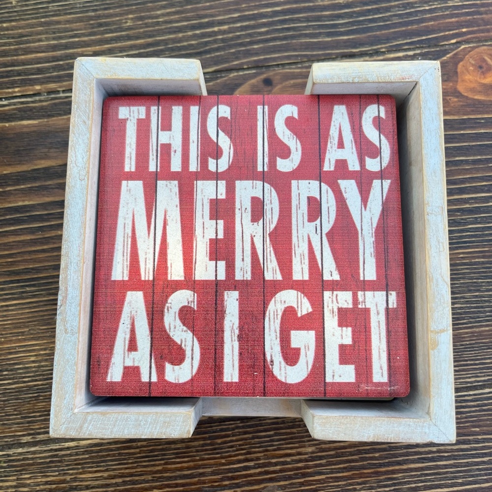 Christmas Ceramic Tile Coaster